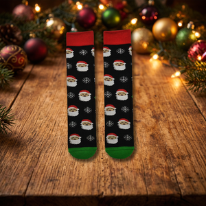 Chaussettes en tissu éponge confortables pour adultes unisexes, à motifs de Noël, colorées, pour la maison, fabriquées en TR - Product Image 3