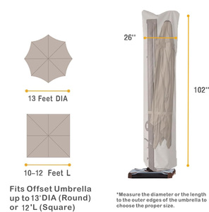 Couleur personnalisée imperméable à l'eau anti-poussière protection solaire résistant aux couleurs extérieur jardin/plage/patio <span class=keywords><strong>parasol</strong></span> <span class=keywords><strong>parasol</strong></span> couverture - Product Image 2