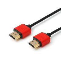 Kabel HDMI Tipis Kecepatan Tinggi OD 5.5Mm 19 1 Pin Grosir Kabel Kustom Murah Kabel Hdmi Video HD Tiongkok 2.0 4K