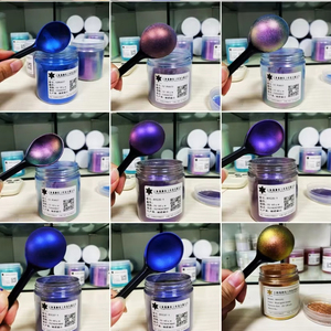 Bột vàng son môi nhựa dạ quang sắc tố mica sơn Tắc Kè Hoa Oxit sắt màu Đỏ Pr-790 công viên nhựa đường lân quang - Product Image 1