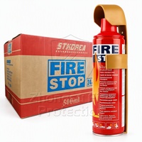 Extincteur à mousse portable de 500 ml avec support pour voiture, véhicule, bureau, cuisine, équipement de sécurité incendie, fourni par l'usine