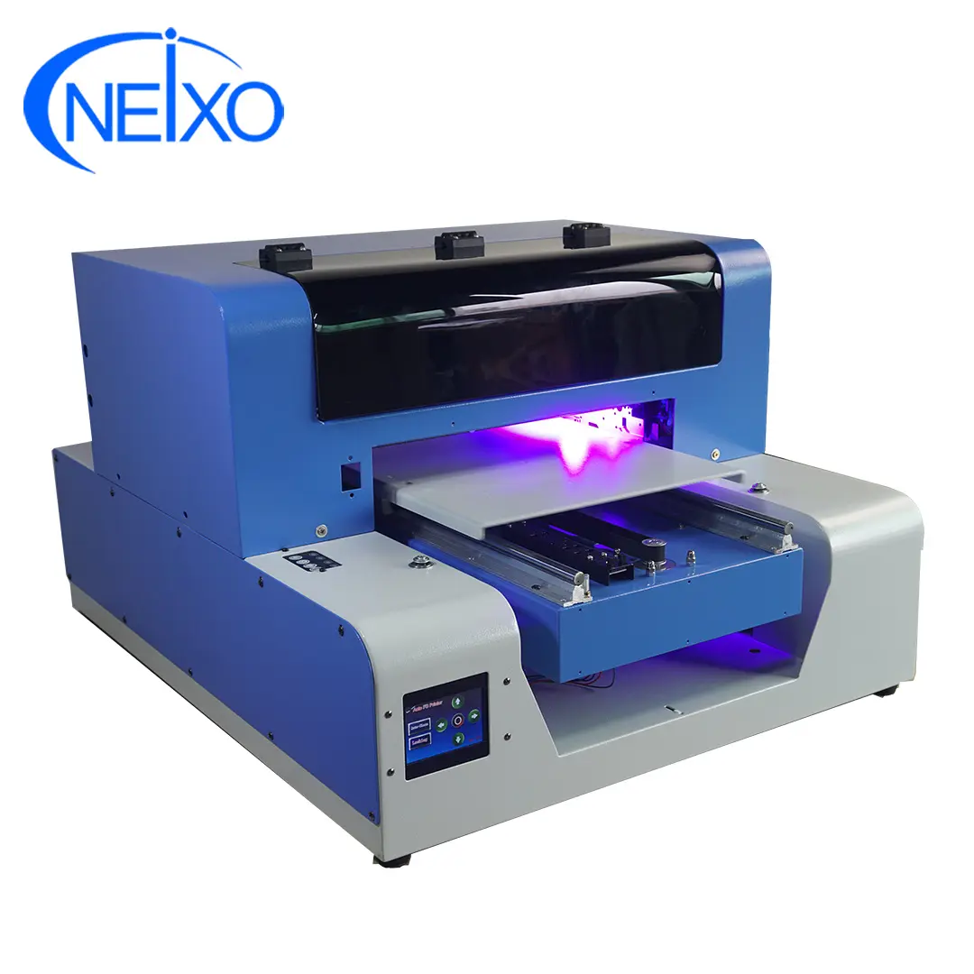 Metal uv printer direct printing on aluminium box