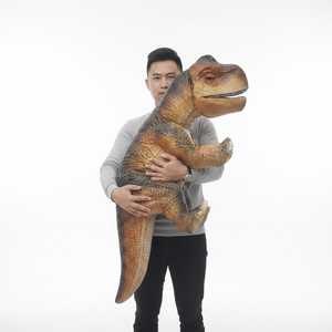 Dino City Promotion : Marionnette de main dinosaure bébé en métal et silicone pour enfants, utilisation intérieure/extérieure, parcs d'aventure, centres commerciaux, <span class=keywords><strong>junior</strong></span> - Product Image 1