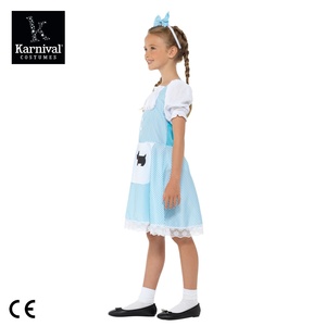 ODM Venta al por mayor <span class=keywords><strong>Mago</strong></span> <span class=keywords><strong>de</strong></span> <span class=keywords><strong>Oz</strong></span> <span class=keywords><strong>Cuento</strong></span> <span class=keywords><strong>de</strong></span> hadas Dorothy Disfraz para niñas Fiesta <span class=keywords><strong>de</strong></span> Halloween Actuación Cos Play con diadema Vestido - Product Image 4
