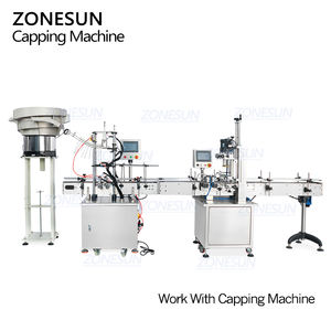 ZONESUN ZS-XG446S Automatic Cap Feeder Cleaner Liquid Detergent <b>Toner</b> <b>Facial</b> Mist <b>Spray</b> Bottle Caps Feeding Machine - Product Image 5