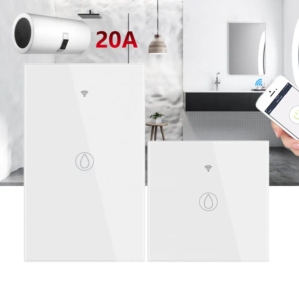 WiFi Smart Boiler Switch 20A 4400w Water Heater Smart Life Tuya APP Remote  Control Alexa Echo Google Home Voice Control