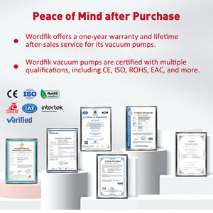 Wordfik Brand 2BV2060 27m³/h 0,81kW Kleine Vloeiring Vacuümpomp met RVS Pompkop Impeller - Product Image 2