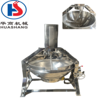 Huashang Custom SUS304 RVS Jacket Kettle Batchkookmachine voor sauzenproductie fabriek Jacket Kettle