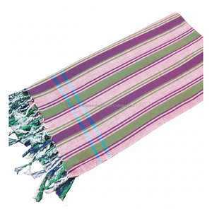 Serviettes de plage durables Kenya Kikoy avec différents daignes pour la plage Kikoy Serviette Kikoy à rayures en tissu - Product Image 1