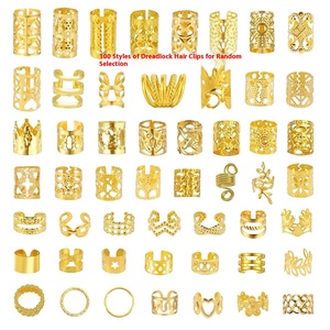 100 estilos Hip Hop trenza sucia decorativa Metal transfronterizo DIY anillo de pelo hebilla para <span class=keywords><strong>peluca</strong></span> Africana accesorios para el cabello - Product Image 1