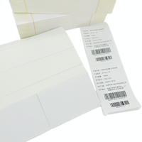 Étiquette en papier thermique pour balance électronique, résistante à l'eau et aux solvants, découpée à la forme, -50°C à 90°C, adhésif acrylique FDA, code-barres