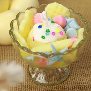 4 Styles Raffinés Romantique Doux Émuler Crème Glacée Desserts Dentelle Lunettes Soulagement du Stress Parfum Aromathérapie Bougies Parfumées - Product Image 4