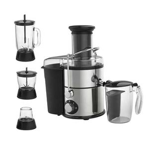 Lower Noise MOQ Multifuncional Comercial 4 em 1 Boca Grande Cenoura Vegetal <span class=keywords><strong>Juicer</strong></span> Liquidificador Extrator De <span class=keywords><strong>Juicer</strong></span> De Frutas Misturador De Alimentos - Product Image 4