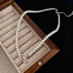 Collar de Barra Redonda DIY 31459, Colgante de Plata S925 con Base Vacía, Accesorios de Perlas de Oro y Plata de 3-5 mm - Product Image 4