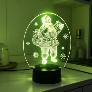 Veilleuse de Projection LED Tactile Moderne 2025 à Thème Noël, Lumière Blanche Chaude, pour Décoration de Chambre et Cadeau Festif - Product Image 2