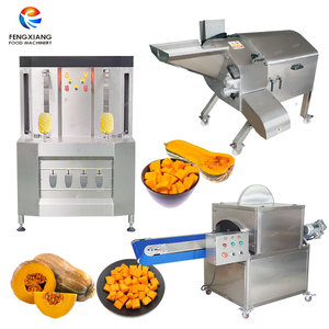 Machine commerciale en acier inoxydable pour couper les légumes en dés, découpeuse de fruits en cubes, équipement de traitement de la citrouille et du courgette - Product Image 1