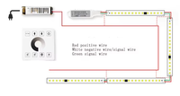 Bande lumineuse LED à défilement WS2811 DC24V 120led/m 10M 20M Blanc Chaud avec contrôleur tactile intelligent Bande LED 2835 pour la maison