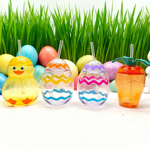 Tazza Creativa a Forma di Oca, Coniglio, Carota e Uovo per Pasqua, Bicchiere d'Acqua a Tema Cartone Animato - Product Image 2
