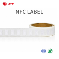 Étiquettes NFC programmables en vrac 10*20mm 13.56MHz ISO14443A NTAG213 pour le partage de liens et les campagnes de marketing mobile