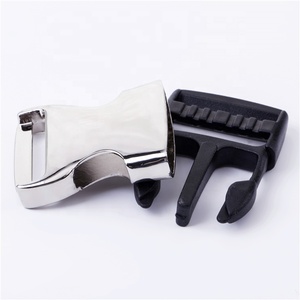 고품질 아연 합금 <span class=keywords><strong>2cm</strong></span> 2.5cm 3.<span class=keywords><strong>2cm</strong></span> 사용자 정의 로고 무거운 조정 가능한 웨빙 사이드 퀵 릴리스 철 버클 가방 개 목걸이 - Product Image 3