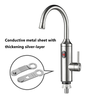 Robinet électrique à affichage numérique Led robinet d'eau chaude chauffe-eau intelligent automatique chauffage sans réservoir robinet de cuisine