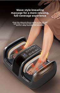 Masseur pour les pieds et les jambes avec air comprimé, thérapie thermique, design semi-ouvert, fonction musicale intégrée, pour usage domestique, spa pour les pieds - Product Image 4