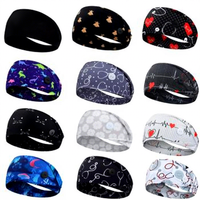 Bonnets de travail pour infirmières unisexes, doublés satin, avec motif dessin animé mignon, logo personnalisé, à nouer, avec boutons, pour usage hospitalier
