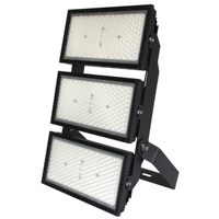IP66 reflektor LED daya 500W tahan air untuk stadion kriket luar ruangan efisiensi 170lm/w lampu sorot 6500K 3000K