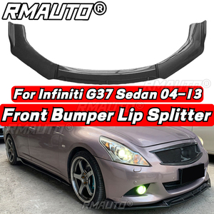 Kit de carrocería con difusor y alerón delantero de fibra de carbono G37 Lip G25 Lip para Infiniti G25 G37 2004-2013, accesorios para coche - Product Image 6