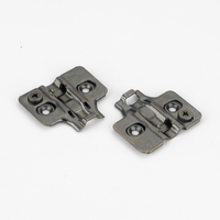 Charnière de meuble 3D en nickel noir, amortisseur bidirectionnel, charnière à fermeture douce, charnière hydraulique pour armoire de cuisine, porte en aluminium ou en verre