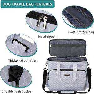 Free Sample Wholesale Luxury Pet Carrier Backpack Airline Approved Made of Oxford Mesh <b>CLOTH</b> <b>Material</b> Portable for Travel - Product Image 3