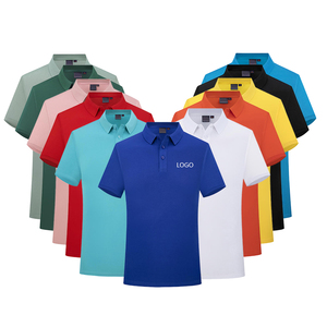 Sales Promotion Custom Logo Solid Color Plain Blank Shorts Sleeve Polo Business Luxury T Shirt Men's Polo Shirts