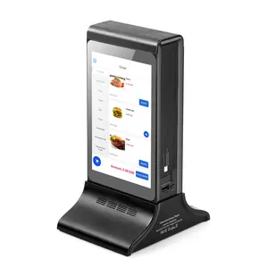 电子双面WIFI触摸屏数字订单菜单支架餐厅桌面显示器7英寸液晶广告播放器