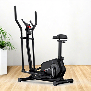 <span class=keywords><strong>Vélo</strong></span> <span class=keywords><strong>elliptique</strong></span> vertical électrique avec <span class=keywords><strong>roue</strong></span> <span class=keywords><strong>avant</strong></span> en acier, résistance magnétique manuelle, écologique, pour la maison et la salle de sport - Product Image 3