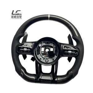 Volant sport en cuir et fibre de carbone neuf, <span class=keywords><strong>prix</strong></span> usine, compatible avec Benz pour W204 W205 W167 W213 W222 W207 - Product Image 1