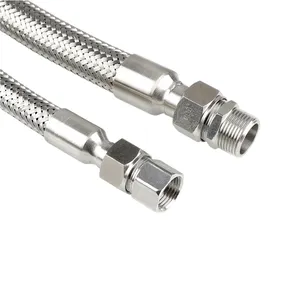 Stainless Steel Braided Hose Explosion-proof Flexible Connecting Pipe Stainless Steel Joint Flexible Braids Hose