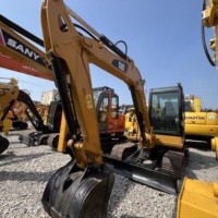 Mini-excavatrice CAT 306D d'occasion en bon état, moteur d'origine, haute performance, petite machine de terrassement pour jardin, prête à l'emploi