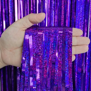 ม่านขอบแบบโฮโลแกรม2ม. ม่านสำหรับงานปาร์ตี้สำหรับตกแต่งบูธถ่ายรูป - Product Image 3