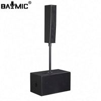 Altavoz de Columna Profesional para Escenarios Exteriores, Amplificador BT, Sistema de Sonido PA Activo con Amplificador Clase D Ultra Estable, Salida de 700W