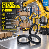 Joint d'étanchéité en caoutchouc en forme de V pour arbres rotatifs axiaux, pour les articulations de robots industriels, les boîtes de vitesses et les servomoteurs