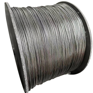 1x7 7x7 1mm 2mm <span class=keywords><strong>3mm</strong></span> 304 Corda De Aço Inoxidável Do Cabo Do OEM/ODM 500m Carretel Corda De Fio De Aço Inoxidável - Product Image 1