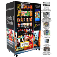 Distributeur automatique de boissons intelligent Zhongda, nouveau style, pour boissons et en-cas, avec écran tactile de 22 pouces