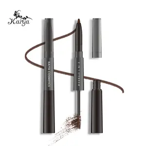 2 trong 1 mỹ phẩm kép cuối không thấm nước cường độ cao màu kem lông mày Gel trang điểm Tinted Mascara mịn lông mày bút chì nhãn hiệu riêng