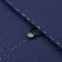 Portafolio Ejecutivo Wenshun Premium A4, Impermeable, de Cuero PU, con Logotipo Personalizado, Organizador de Documentos, Carpeta de Cuero para Oficina