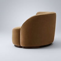 Canapé modulaire incurvé, série personnalisée, couleur caramel moderne, sans accoudoirs, ensemble de canapés asymétriques pour la maison, le bureau, le salon, l'école