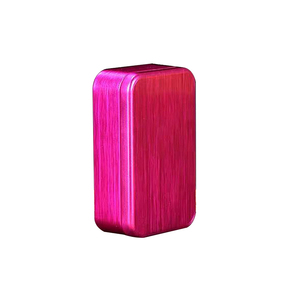 Rectangular Shape With Hinge 2 Piece Full Printed Cigar Jewelry Accessories Organizer Small Sliding Top Metal Tin Box Case
