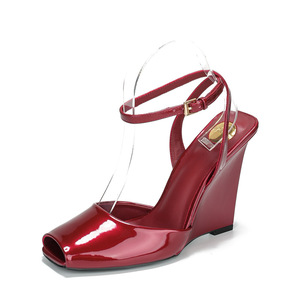 Sandales à talons compensés sexy à bout ouvert avec bride de cheville pour le dropshipping - Product Image 5