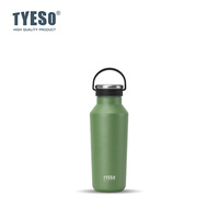 Bouteille isotherme en acier inoxydable 304 avec poignée confortable pour la salle de sport, l'entraînement, la course à pied, le cyclisme