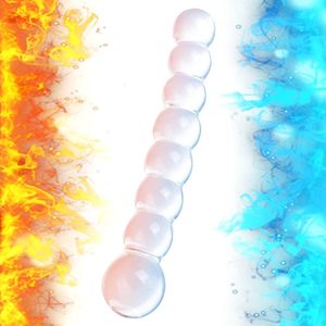 2023 New Glass Dildo <strong>Anal</strong> Beads, Crystal G Spot Stimulation Pleasure Wand Penis <strong>Anal</strong> Sex Toys for Couple Women - Product Image 4