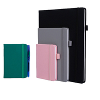 Carnet de notes en cuir rigide A5 YJ-01 Yijia Stationery, reliure thermique, 80 feuilles, logo personnalisé, pour le bureau (vente en gros)